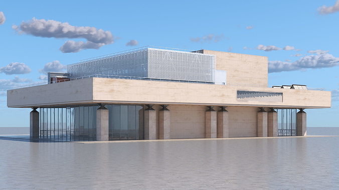 Vivian Beaumont Theater 3D model 2