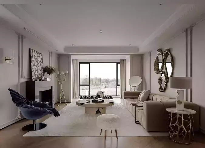 Apartment interior scenes 3D model