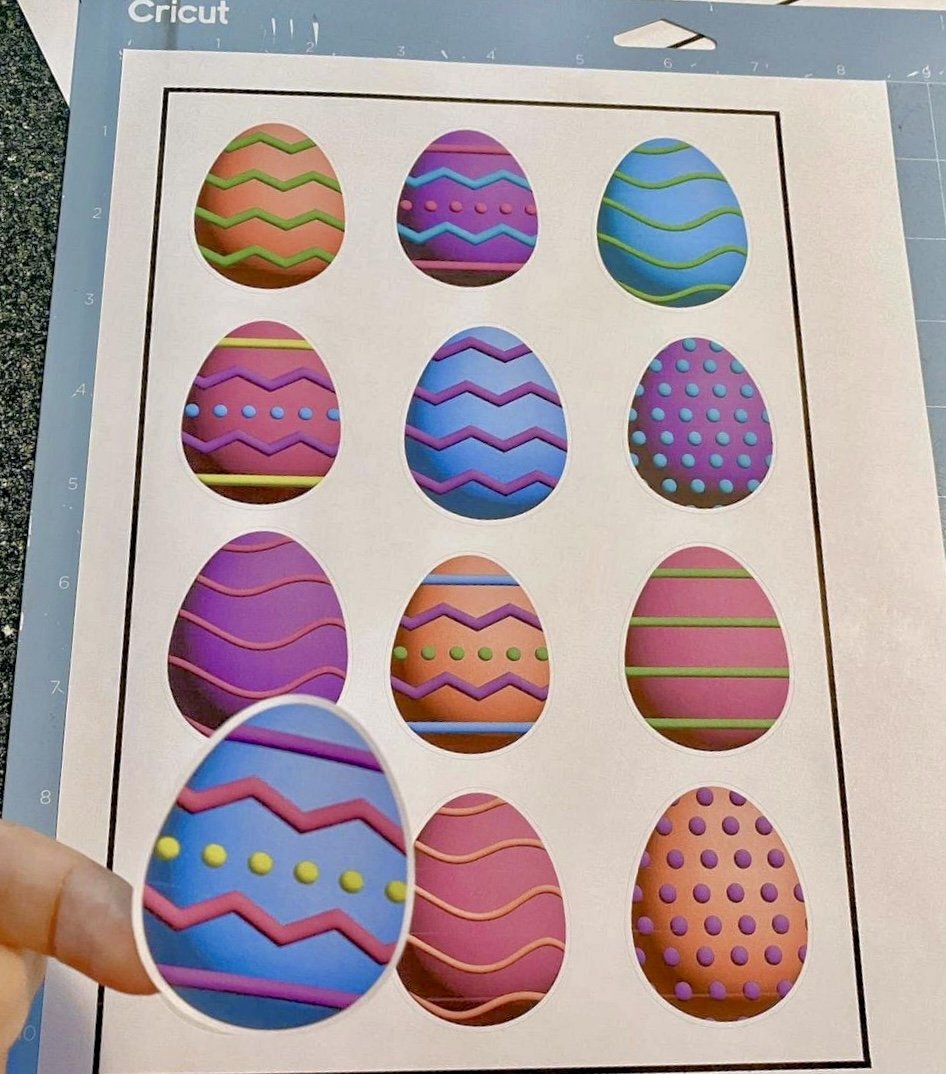 Easter Egg Sticker Bundle - 32 Printable Easter Egg Designs 3