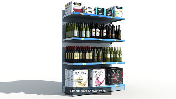 Supermarket shelves mega pack 3