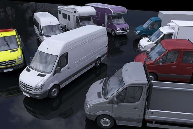 Sprinter 9 models 3D Model Pack 2