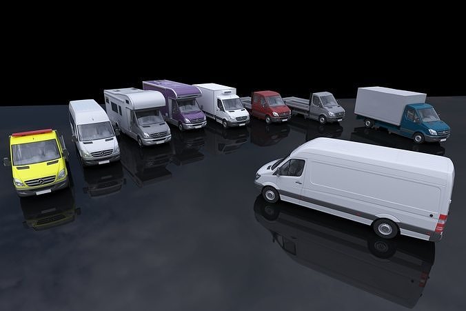 Sprinter 9 models 3D Model Pack 3