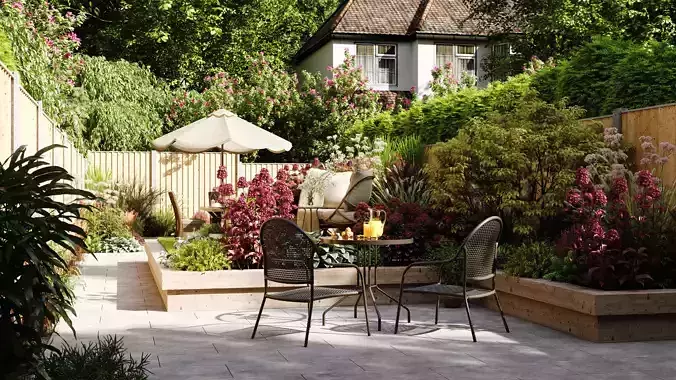 Archexteriors vol 47 - Garden Scenes 3D model 2