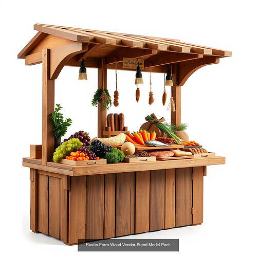 Rustic Market Stalls Pack 2