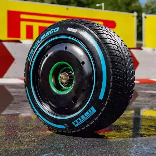 Pirelli Formula 1 2026 Front FULL WET 275 45 R18 3D model 2