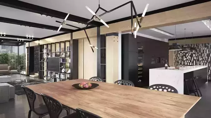 Archinteriors vol 60 - Modern home interiors 3D model 3