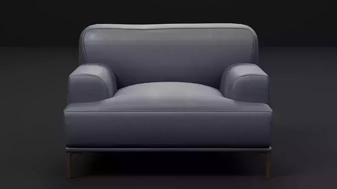 Modern Armchair and Accent Collection 02 - 10 Style Variant Pack Low-poly 3D model 2