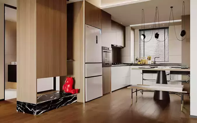 apartment interior scenes 3D model
