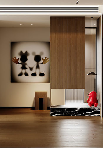 apartment interior scenes        3D model 3