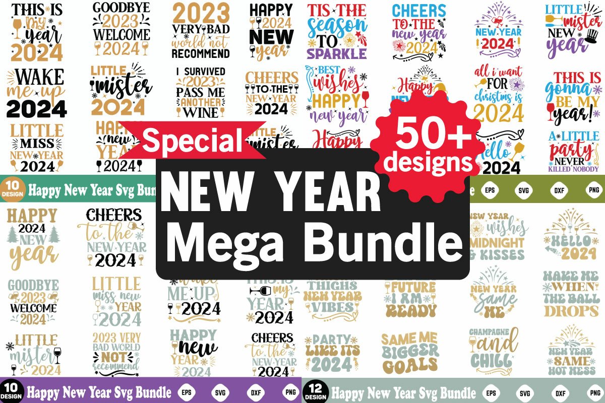 New Year Design Mega Bundle