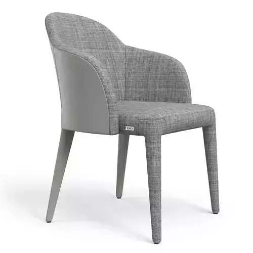 Fendi Chair Cream Suit - PBR Low-poly 3D model