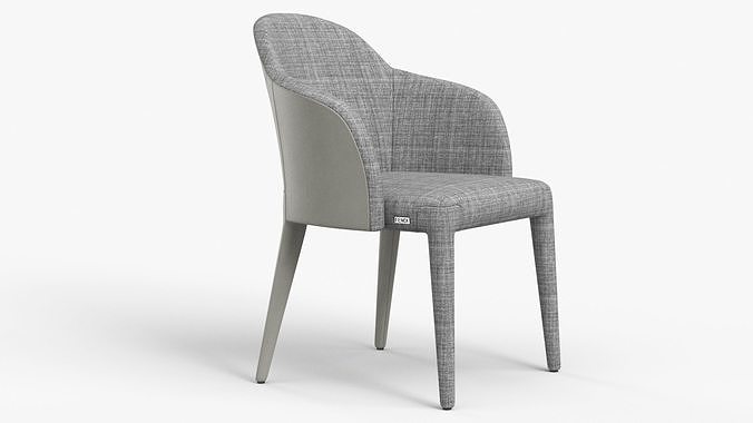 Fendi Chair Cream Suit - PBR Low-poly 3D model 2