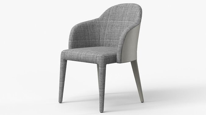 Fendi Chair Cream Suit - PBR Low-poly 3D model 3