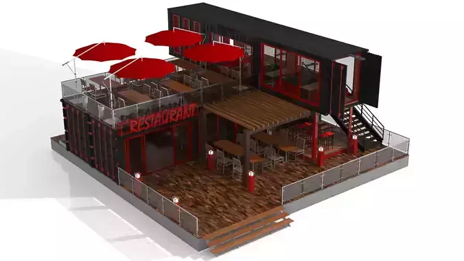 Container Restaurant 3D model