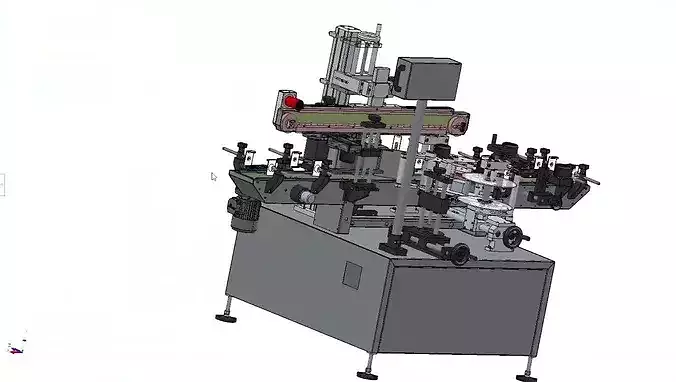 Automatic Packaging Machine  Solution for Food Cosmetics 3D model 2