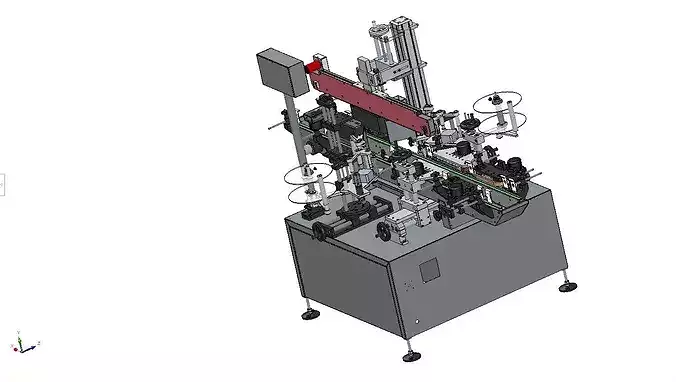 Automatic Packaging Machine  Solution for Food Cosmetics 3D model 3