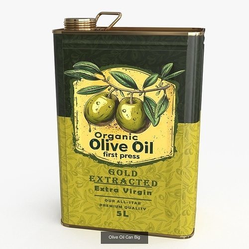 Olive Oil Can Collection 3D Model Pack 3