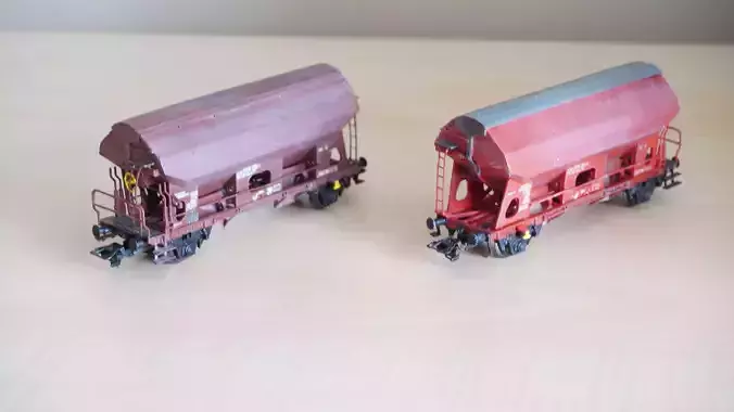 Pre supported H0 1-87 scale Tds self-unloading car 3D print model