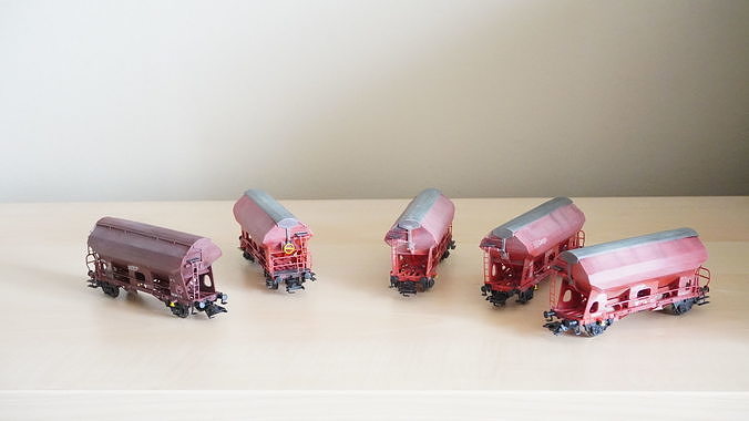Pre supported H0 1-87 scale Tds self-unloading car 3D print model 2