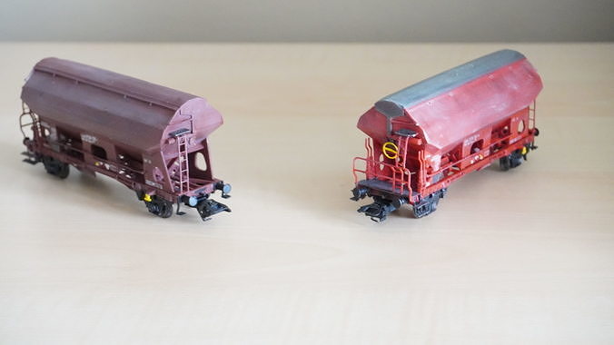 Pre supported H0 1-87 scale Tds self-unloading car 3D print model 3