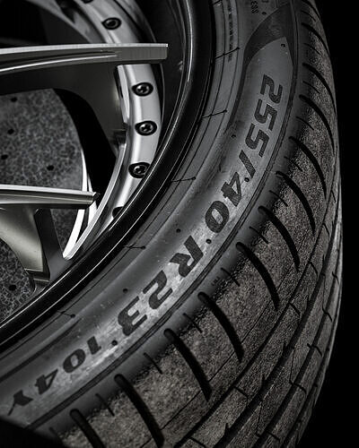 Pirelli P ZERO PZ4 255 40 R23 3D model 3